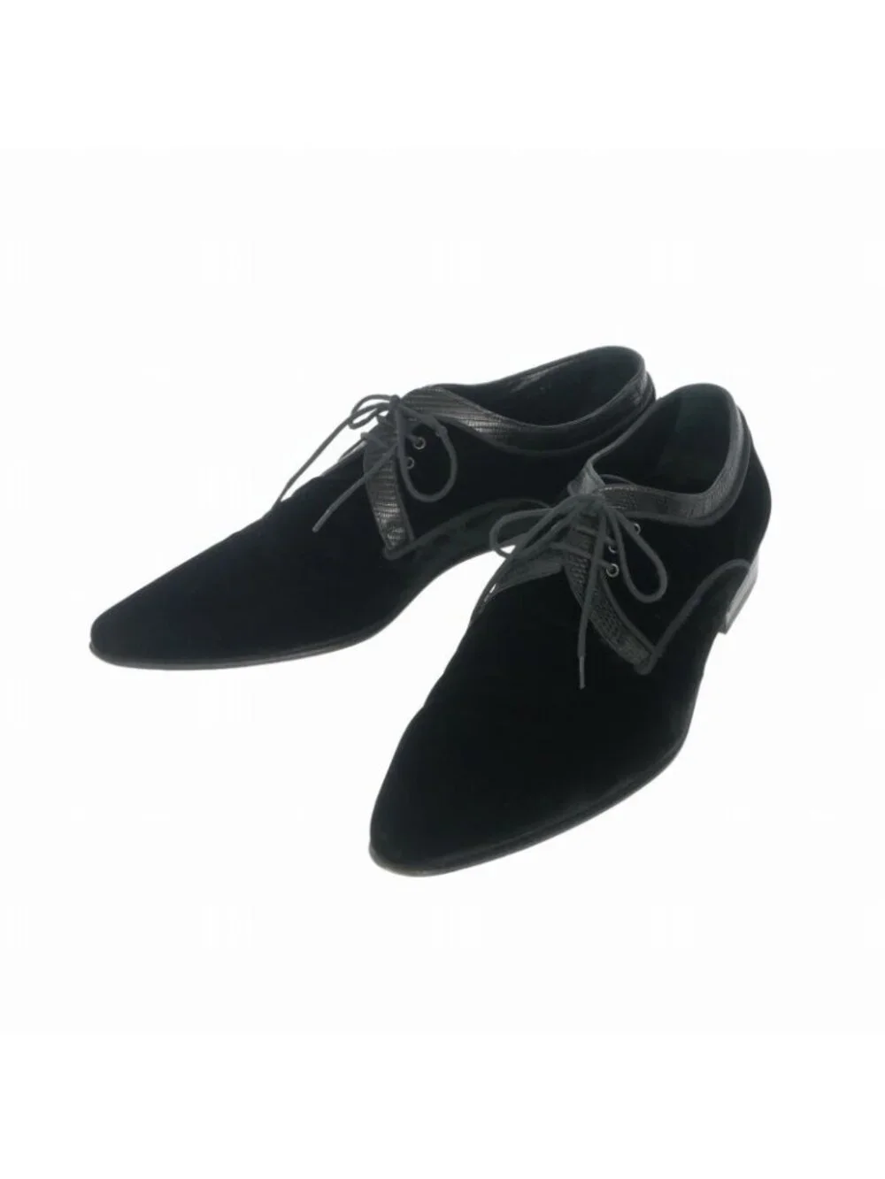 Dolce & Gabbana Velour Dress Shoes 6.5 Black